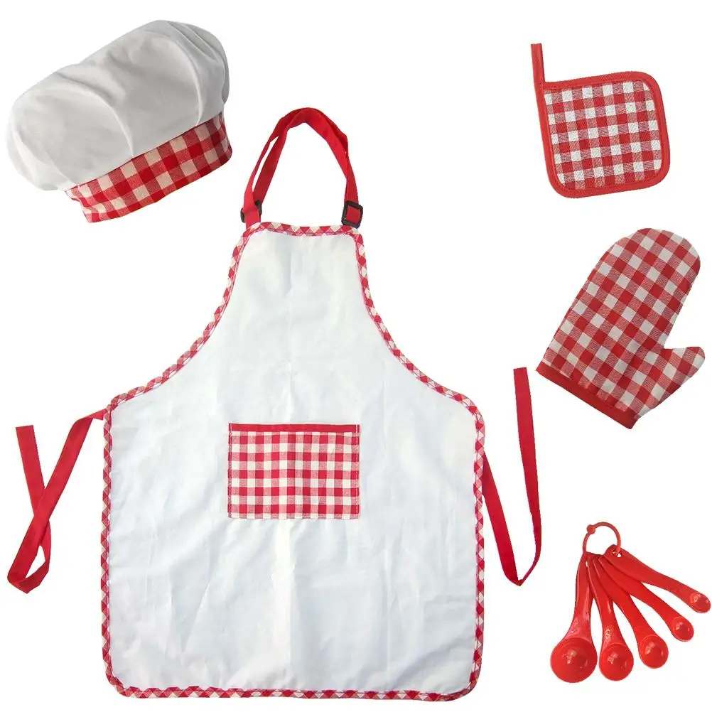 5Pcs Children Cooking Apron Set Toddler Kitchen Mittens Tools Mini Baking Kit Kids Chef Costume Food Grade Safe Material
5Pcs Children Cooking Apron Set Toddler Kitchen Mittens Tools Mini Baking Kit Kids Chef Costume Food Grade Safe Material