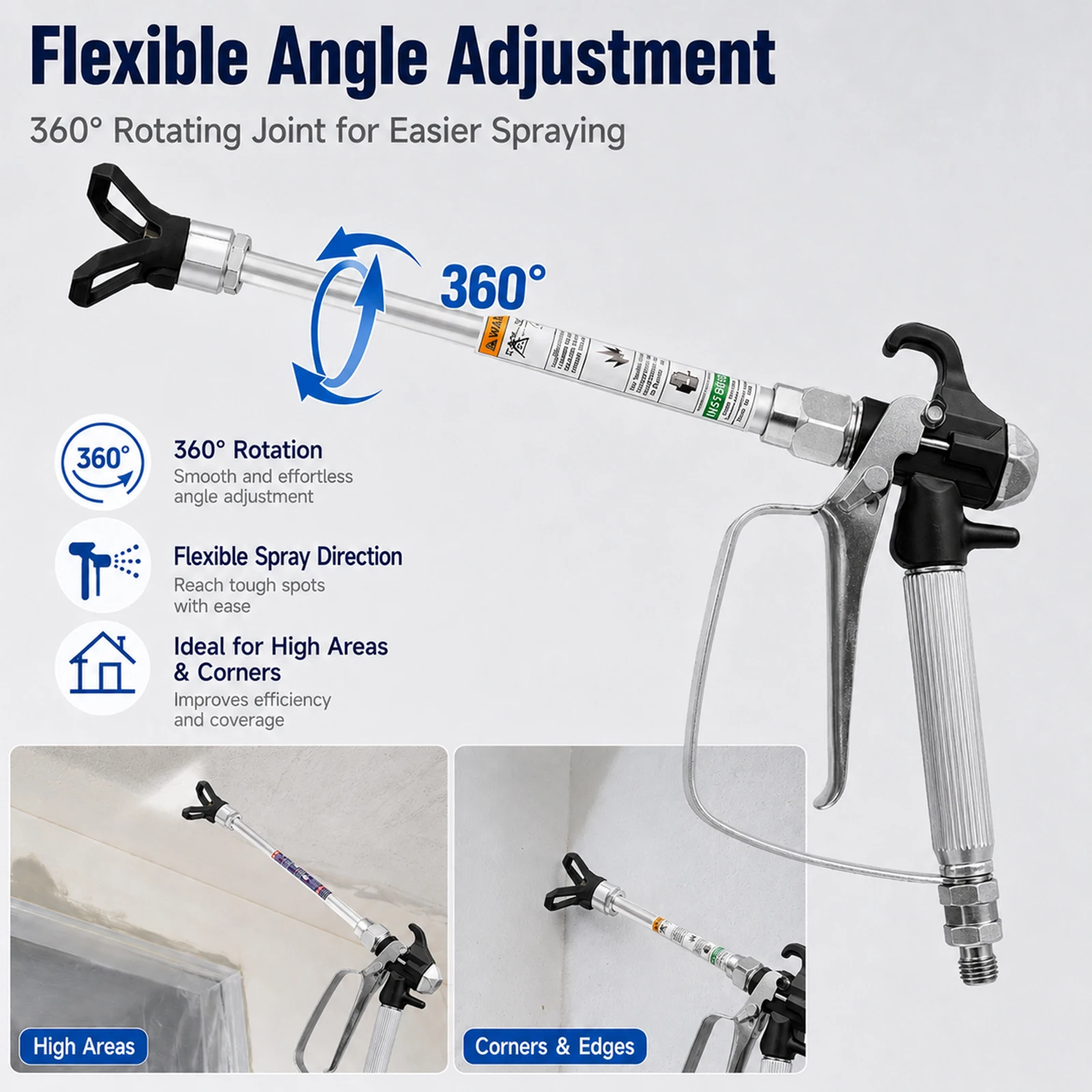 SIHAO Hot sell 19pcs Airless Paint Sprayer Nozzle Extension Rod Set Home Renovation Airless Paint Sprayer Tool Accessories
SIHAO Hot sell 19pcs Airless Paint Sprayer Nozzle Extension Rod Set Home Renovation Airless Paint Sprayer Tool Accessories