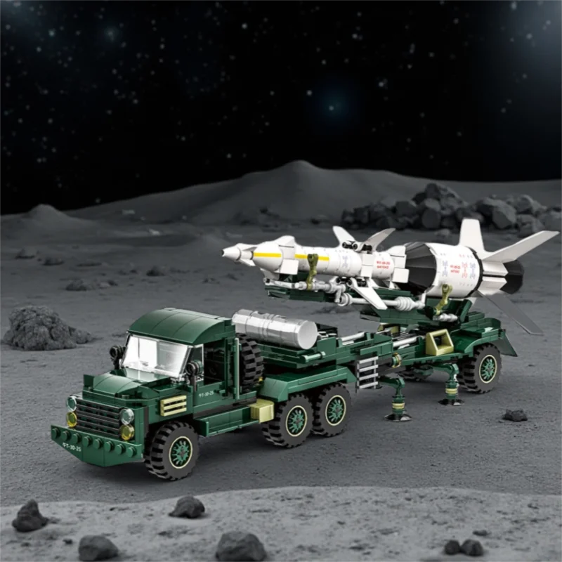 Китайский современный военный транспортный грузовик с противовоздушными ракетами, конструктор, модель из строительных блоков, игрушки для детей, подарки
Китайский современный военный транспортный грузовик с противовоздушными ракетами, конструктор, модель из строительных блоков, игрушки для детей, подарки
