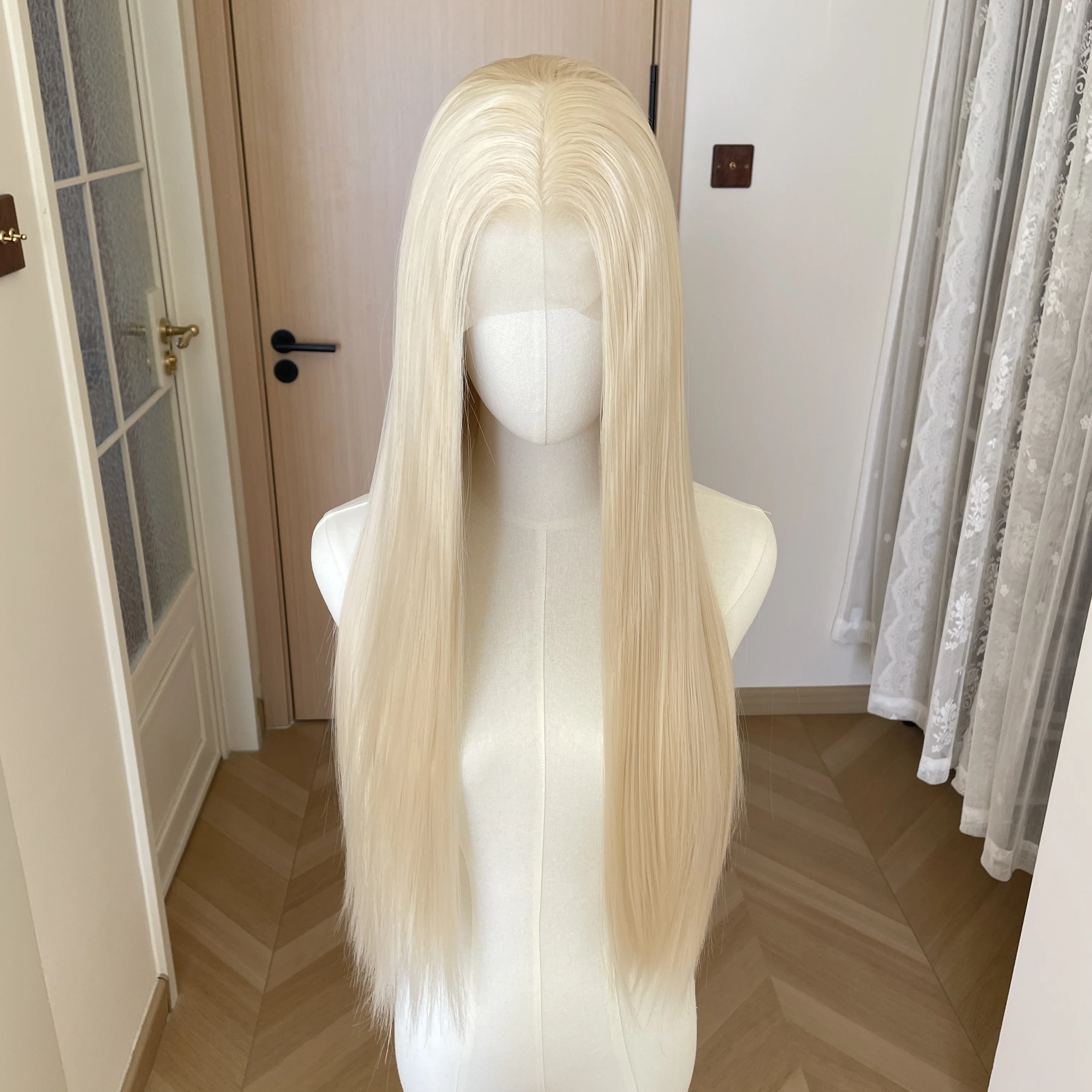 Light Blonde 26 Inch Long Straight Wigs for Women Synthetic Hair 13x4 Lace Front Free Part 150% Density Glueless Half Hand Tied
Light Blonde 26 Inch Long Straight Wigs for Women Synthetic Hair 13x4 Lace Front Free Part 150% Density Glueless Half Hand Tied