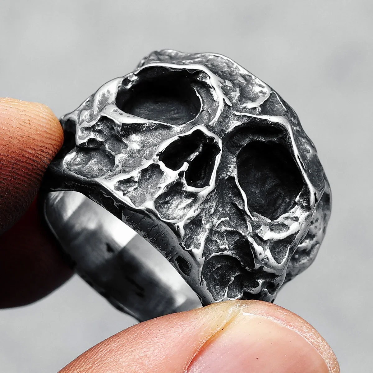 Broken Skull Ring 316L Stainless Steel Men Rings Cranium Punk Rock Rap HipHop Party for Biker Male Boyfriend Jewelry Best Gift
Broken Skull Ring 316L Stainless Steel Men Rings Cranium Punk Rock Rap HipHop Party for Biker Male Boyfriend Jewelry Best Gift
