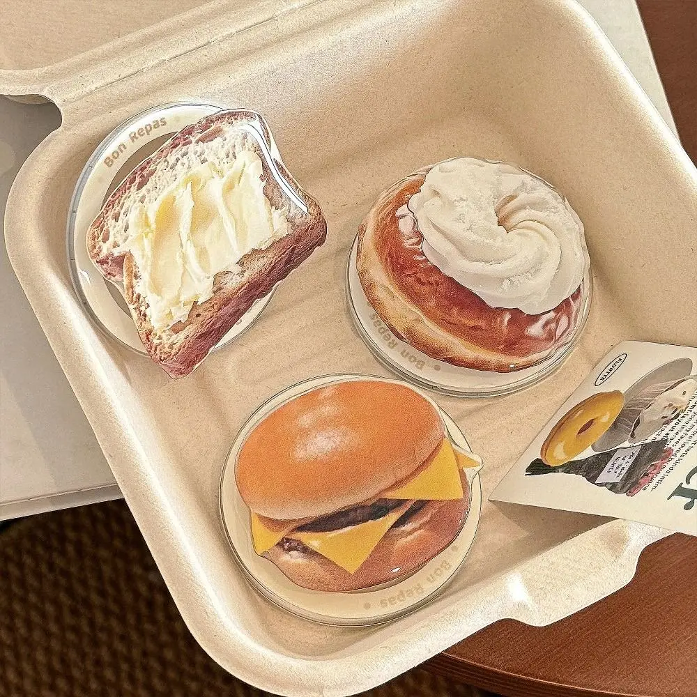 New Foldable Bread Toast Phone Holder Cartoon Style Cute Hamburger Phone Grip Adorable Korean Style Phone Bracket for Magsafe
New Foldable Bread Toast Phone Holder Cartoon Style Cute Hamburger Phone Grip Adorable Korean Style Phone Bracket for Magsafe