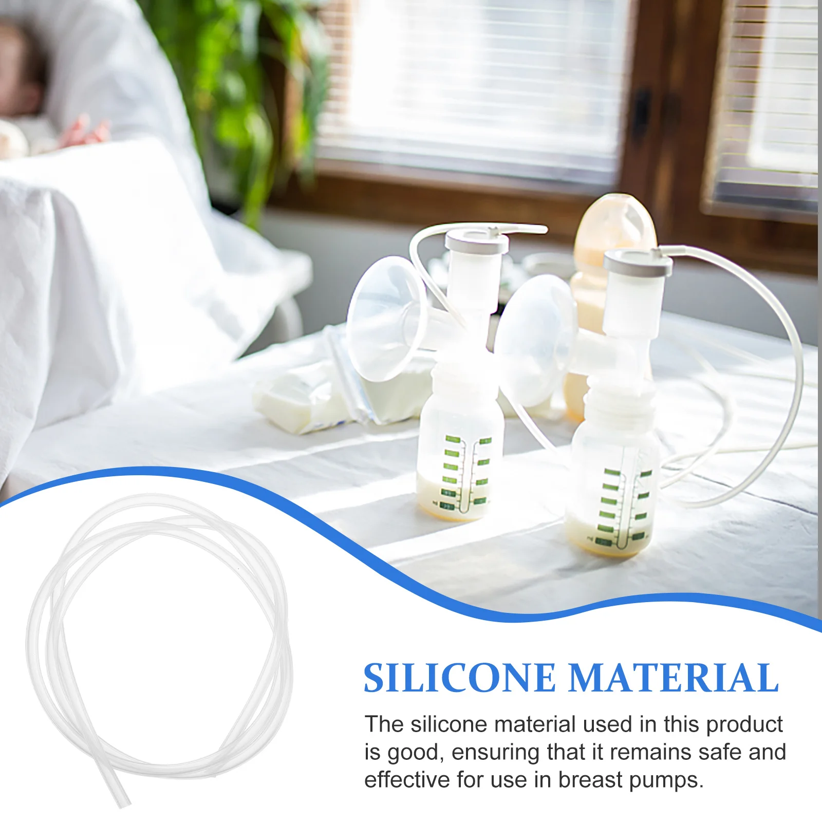 Breast Pump Hose Silicone Replacement Flexible Tubing Prevents Backflow Compatible with Electric Manual Pump Parts
Breast Pump Hose Silicone Replacement Flexible Tubing Prevents Backflow Compatible with Electric Manual Pump Parts