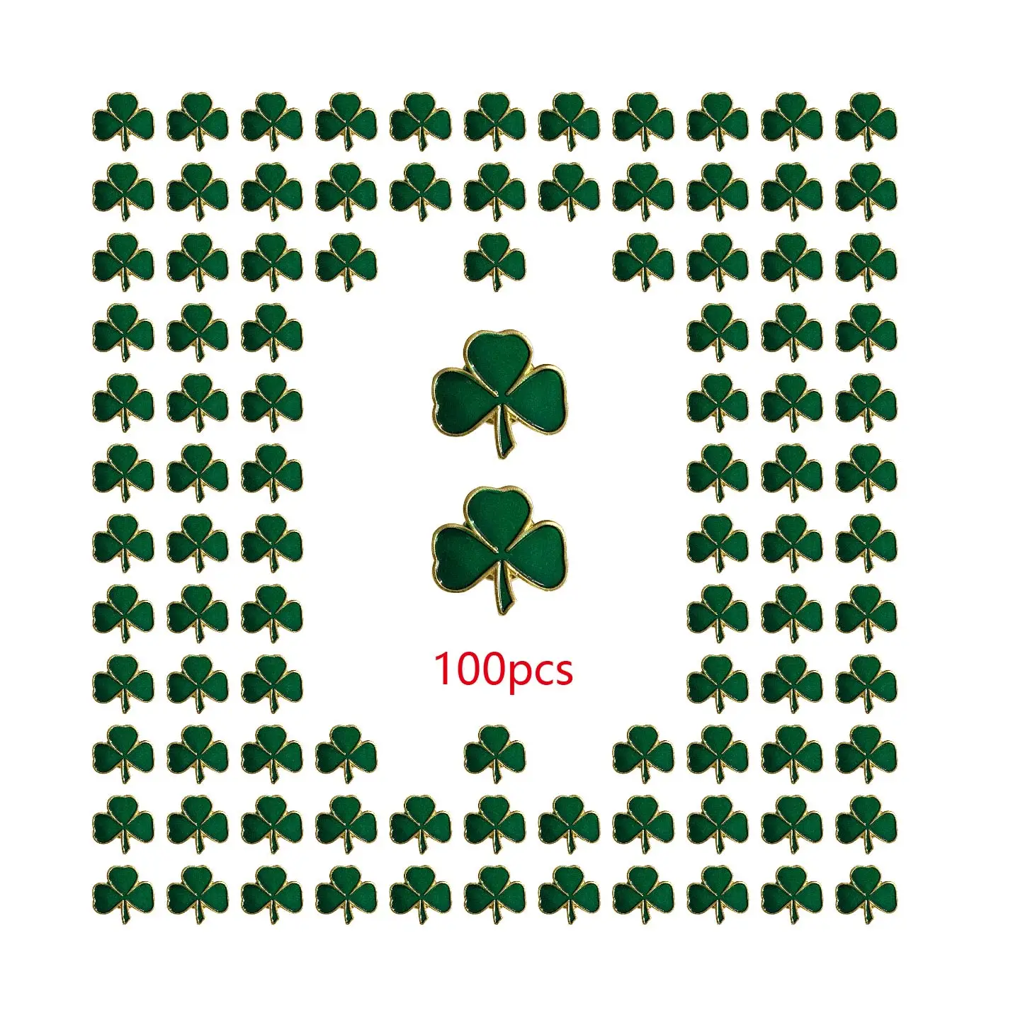 100pcs/a lot St. Patrick's Day clover lapel pin Clover pin brooch Patrick's Day favors shamrock pin gift Irish holiday gifts
100pcs/a lot St. Patrick's Day clover lapel pin Clover pin brooch Patrick's Day favors shamrock pin gift Irish holiday gifts