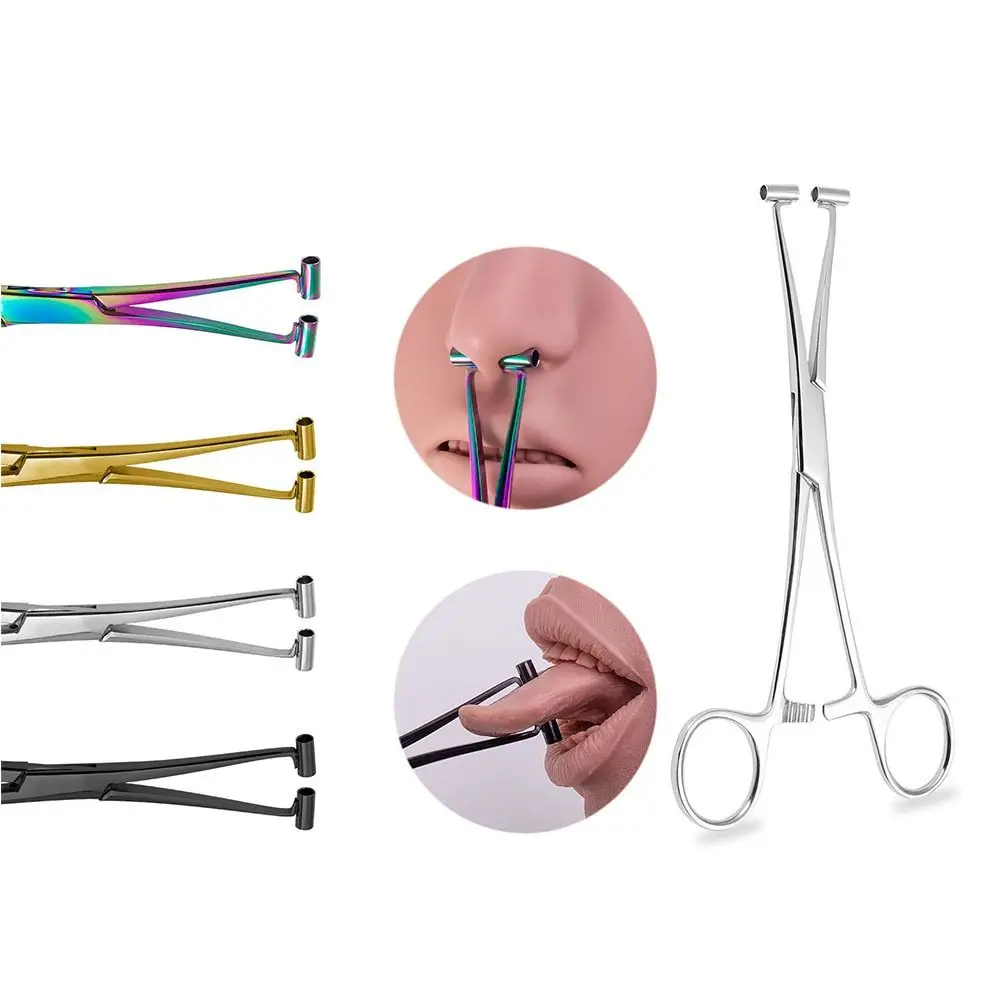 Body Jewelry Tool Stainless Steel Piercing Clamp Body Piercing Puncture Tool Disposable Professional Tool Tweezers
Body Jewelry Tool Stainless Steel Piercing Clamp Body Piercing Puncture Tool Disposable Professional Tool Tweezers