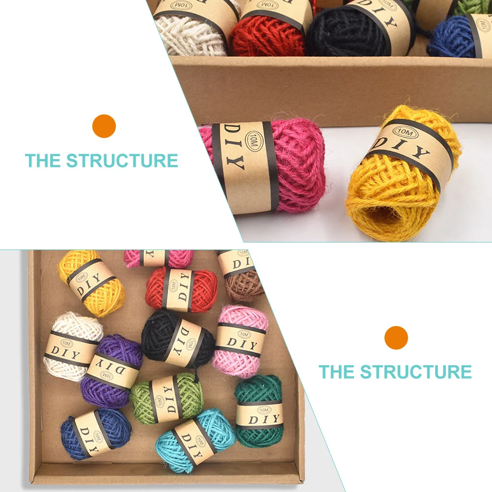 24 Rolls 10M Colorful Hemp Rope Twine DIY Craft Decorative Packaging Rope for Weddings Birthdays Parties Reusable Sturdy
24 Rolls 10M Colorful Hemp Rope Twine DIY Craft Decorative Packaging Rope for Weddings Birthdays Parties Reusable Sturdy