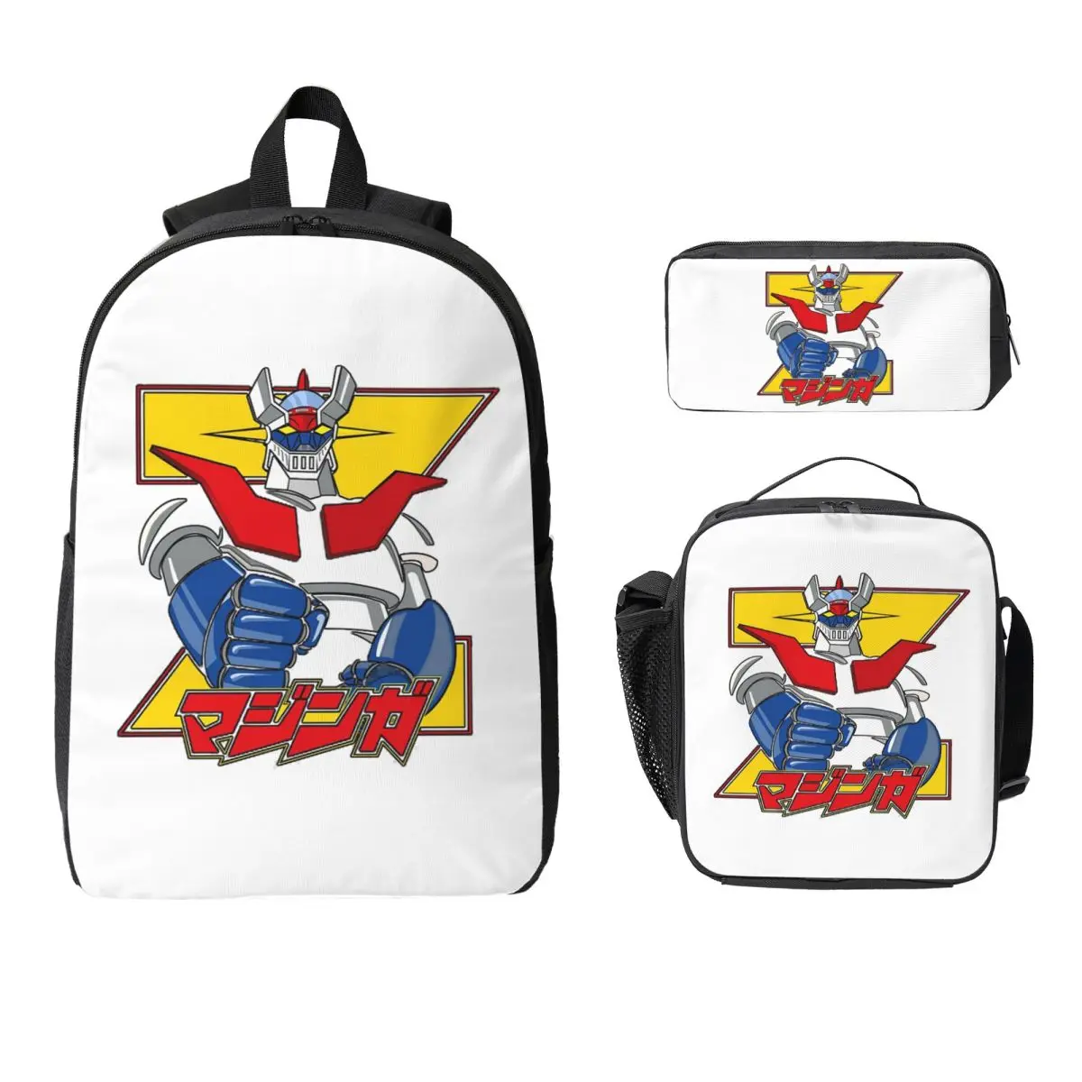 Mazinger Z Backpack Student BookBag School Bag Computer Shoulder Bags 3ps Insulated Lunch Bag Pencil Case
Mazinger Z Backpack Student BookBag School Bag Computer Shoulder Bags 3ps Insulated Lunch Bag Pencil Case