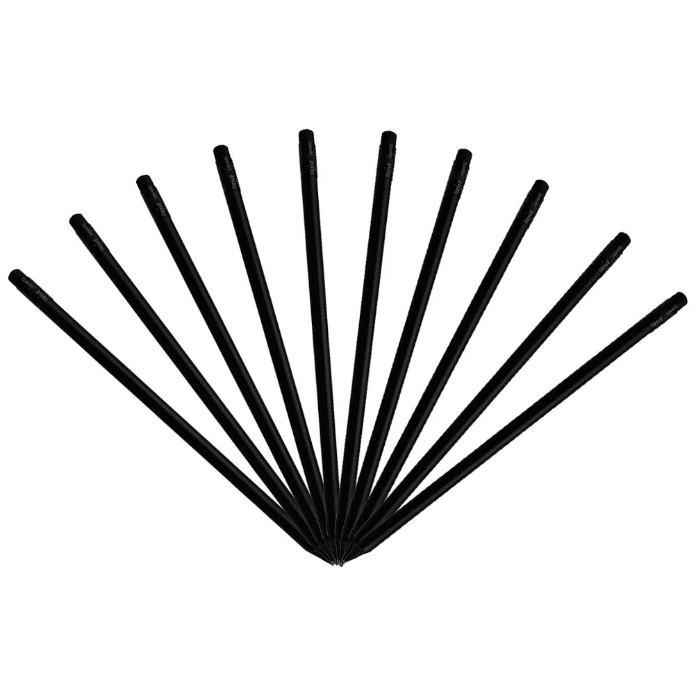 10 Pcs Black Pencils Smooth Writing Ideal Students Artists Professionals Erasable Sketching Drawing School Office Supplies
10 Pcs Black Pencils Smooth Writing Ideal Students Artists Professionals Erasable Sketching Drawing School Office Supplies