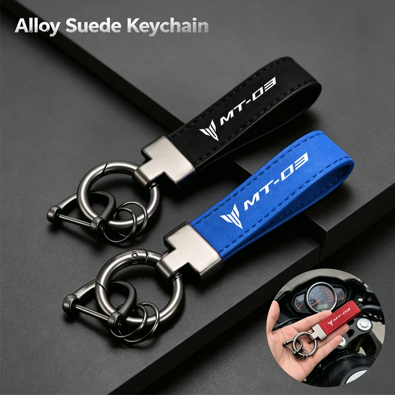 Deluxe High-Grad logo Fashion Leather Suede Keychain Motorcycle Key Ring For YAMAHA MT03 MT-03 MT 03 FZ03 Accessories
Deluxe High-Grad logo Fashion Leather Suede Keychain Motorcycle Key Ring For YAMAHA MT03 MT-03 MT 03 FZ03 Accessories
