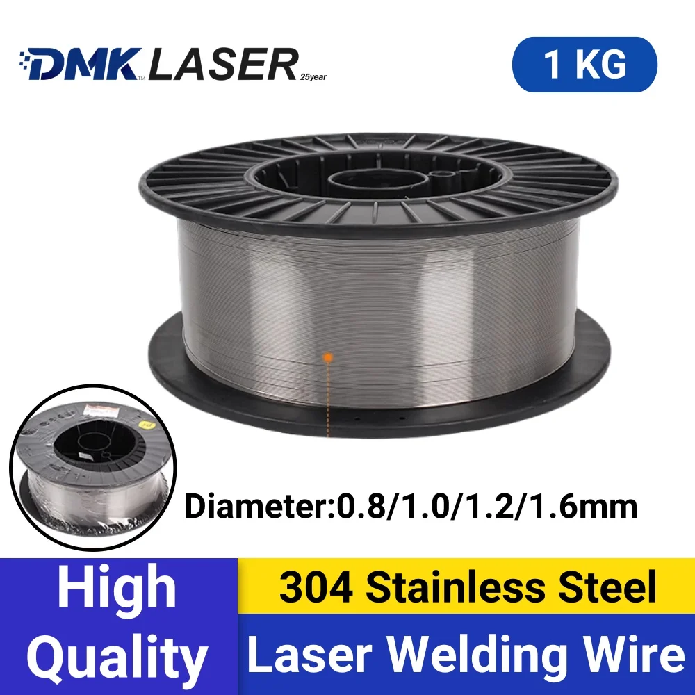 DMK 304 Stainless Steel Laser Welding Wire 1kg 0.8/1.0/1.2/1.6mm Small Plate Welding Wire Gas Protection Wire Feeder Weld rod
DMK 304 Stainless Steel Laser Welding Wire 1kg 0.8/1.0/1.2/1.6mm Small Plate Welding Wire Gas Protection Wire Feeder Weld rod