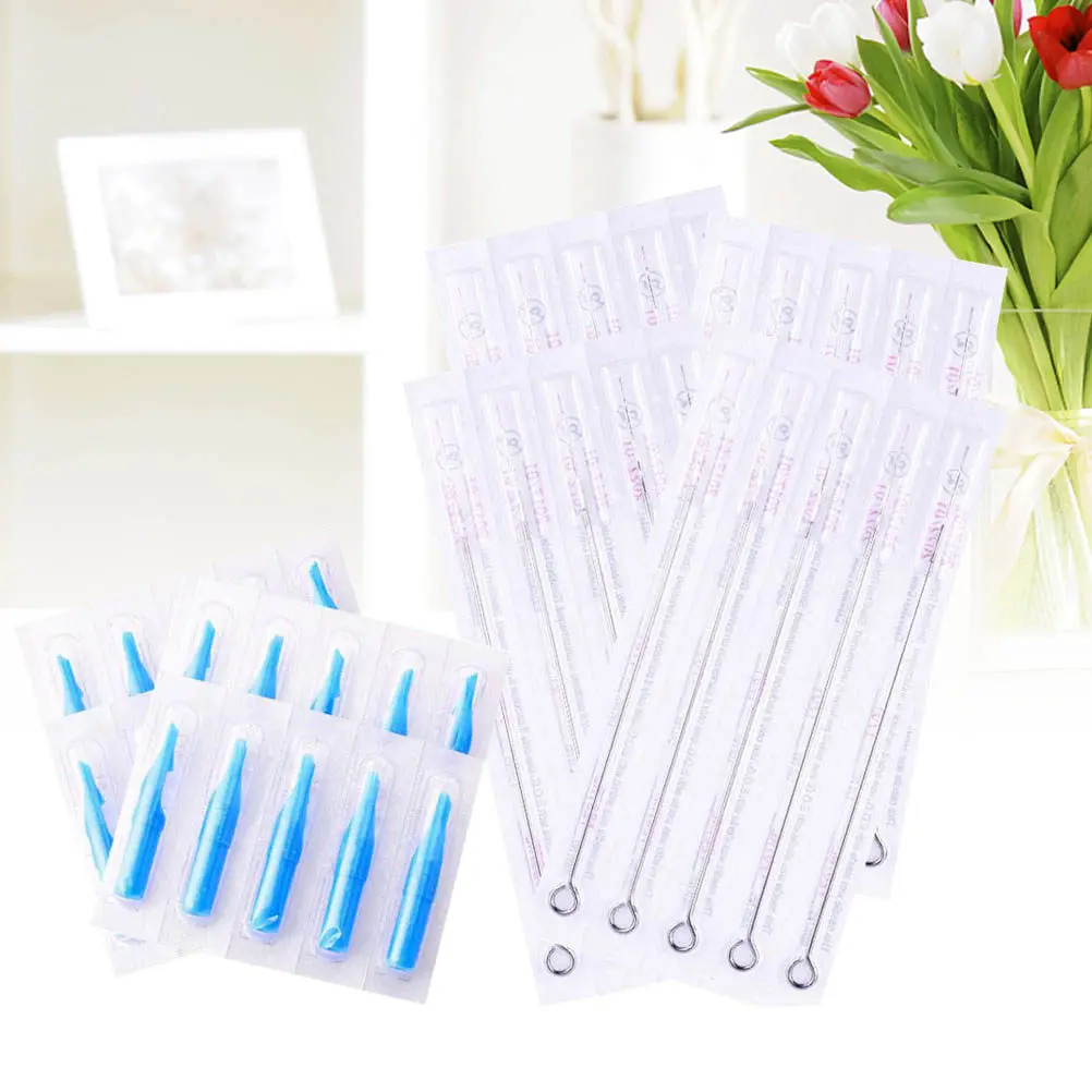 100pcs Disposable Tattoo Needles 1Rl Round Liner Nozzle Tips Stainless Steel Sterile Professional For Safety Use Needle Kit
100pcs Disposable Tattoo Needles 1Rl Round Liner Nozzle Tips Stainless Steel Sterile Professional For Safety Use Needle Kit