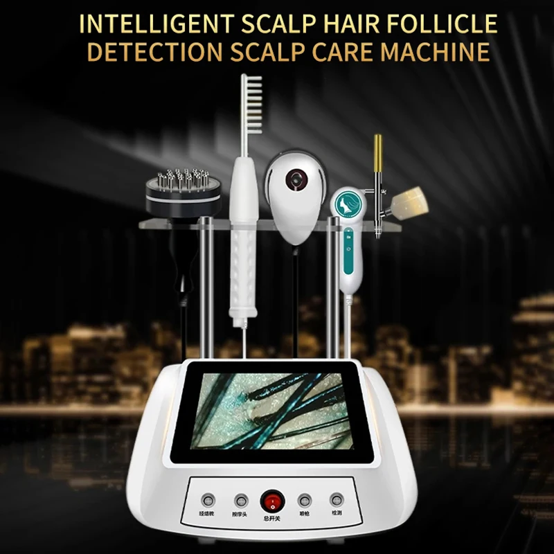 Easy-to-use Portable Scalp Care 5 in 1 Hair Regrowth Scalp Massage Hair Detection Vibration Oxygen Spray Hair Health Machine
Easy-to-use Portable Scalp Care 5 in 1 Hair Regrowth Scalp Massage Hair Detection Vibration Oxygen Spray Hair Health Machine