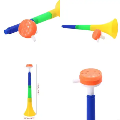 Musical Instruments Removable Football Stadium Cheer Horns European Cup Vuvuzela Cheerleading Horn Kid Trumpet Toy