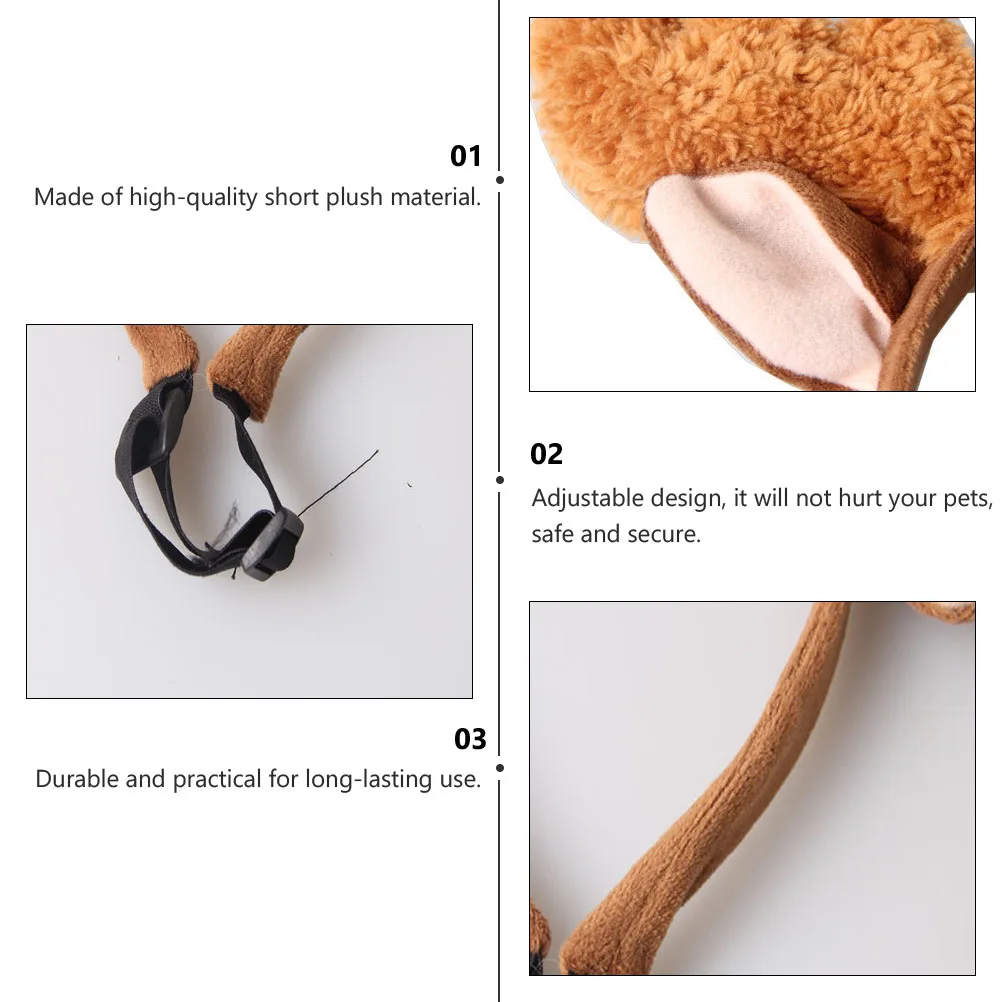 Cat Antler Headband Christmas Pet Outfit Reindeer Antlers Hat for Small Dogs Short Hairband
Cat Antler Headband Christmas Pet Outfit Reindeer Antlers Hat for Small Dogs Short Hairband