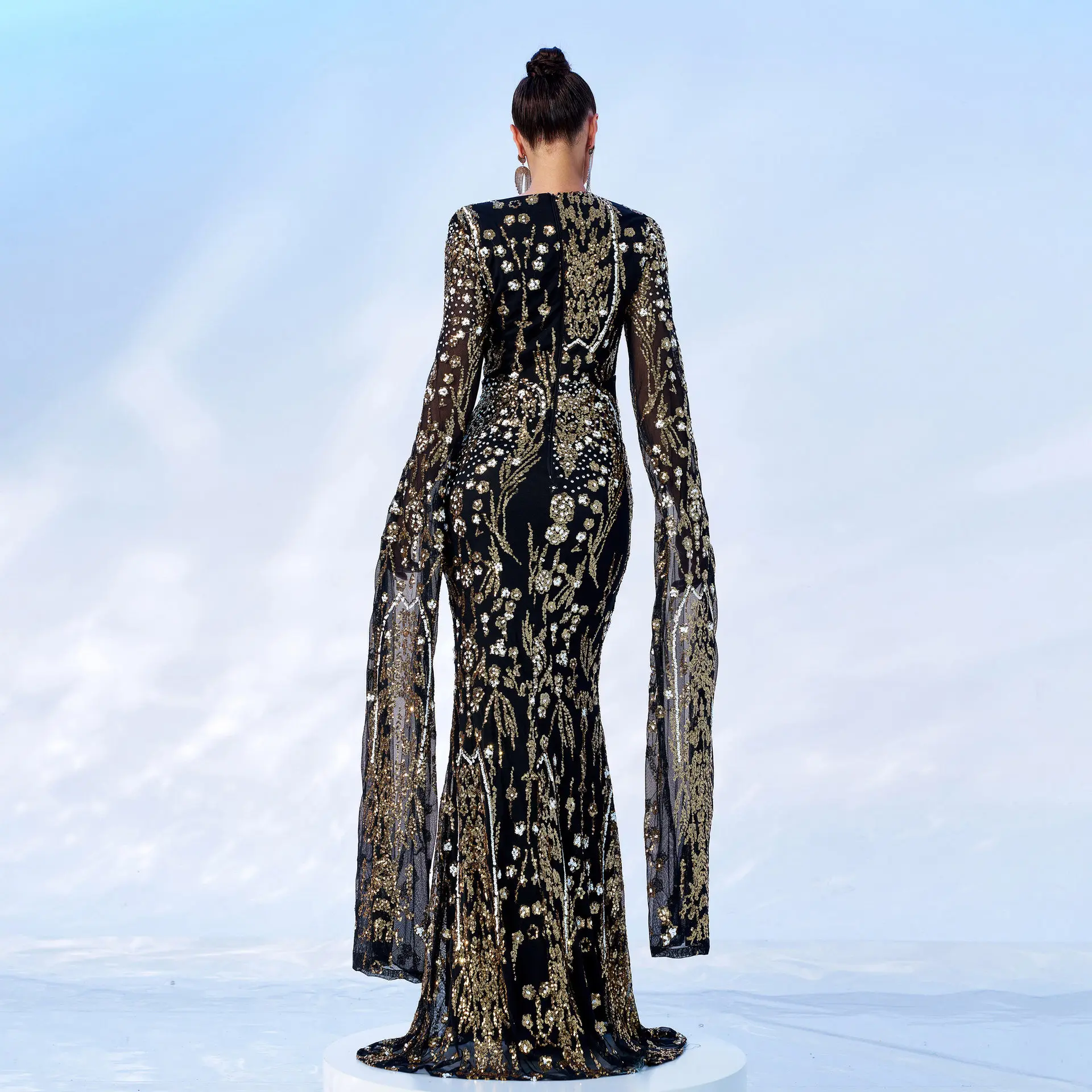 Ele Long Sve round Ne Wedding Dr Bodycon Sequin Evening Par Fi Tail Evening Gown Cross Border New Sle Women...
Ele Long Sve round Ne Wedding Dr Bodycon Sequin Evening Par Fi Tail Evening Gown Cross Border New Sle Women...