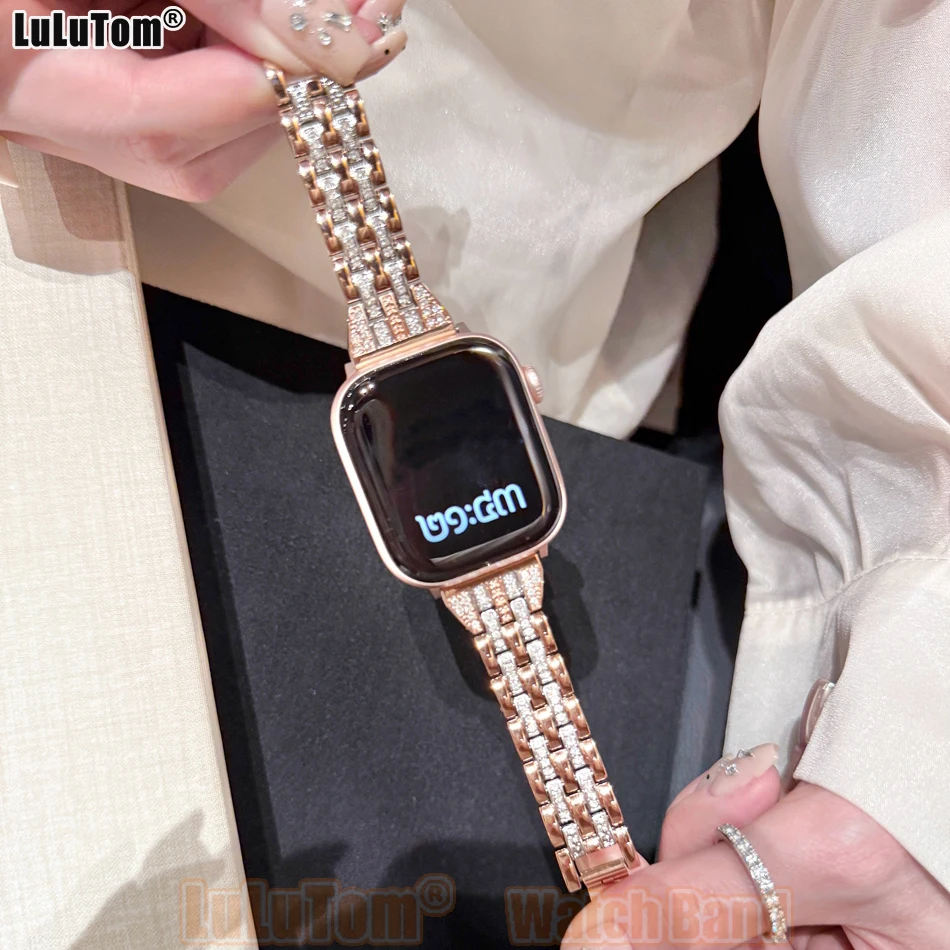 Classic Women's Metal Band for Apple Watch 11 10 9 8 7 6 5 4 3 SE Ultra 2 Diamond Strap Iwatch Series 38 40 41 42 44 45 46 49 mm
Classic Women's Metal Band for Apple Watch 11 10 9 8 7 6 5 4 3 SE Ultra 2 Diamond Strap Iwatch Series 38 40 41 42 44 45 46 49 mm