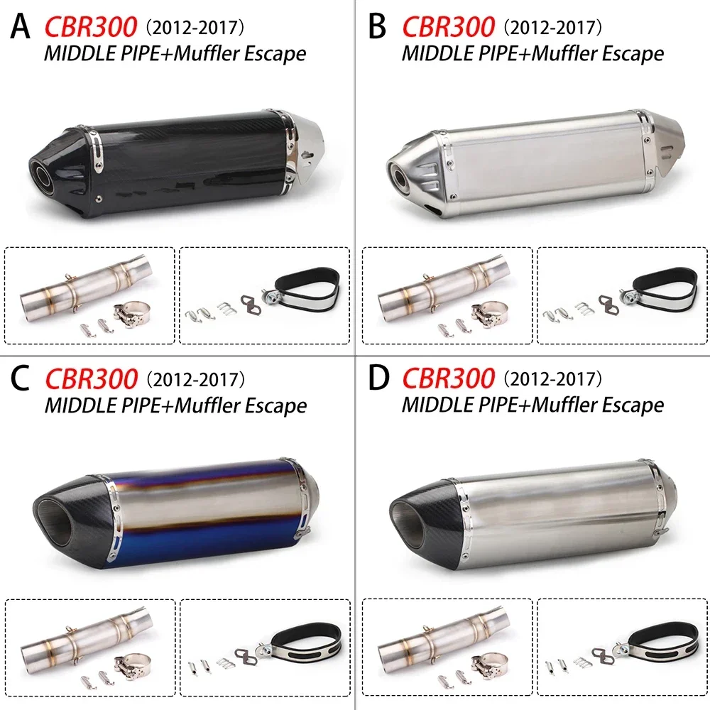 Suitable for Honda motorcycle CBR300 CBR400 CBR500F model stainless steel exhaust pipe modification Jiu
Suitable for Honda motorcycle CBR300 CBR400 CBR500F model stainless steel exhaust pipe modification Jiu
