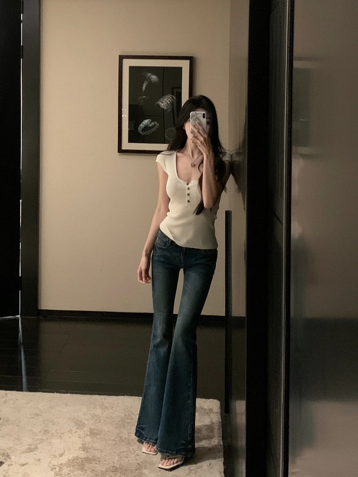 Джинсы Waed Blue Vintage с заниженной талией, расклешенные, стройнящие, удлиняющие ноги, летние, светлые, женские, модные, с высокой талией, из хлопка...
Джинсы Waed Blue Vintage с заниженной талией, расклешенные, стройнящие, удлиняющие ноги, летние, светлые, женские, модные, с высокой талией, из хлопка...