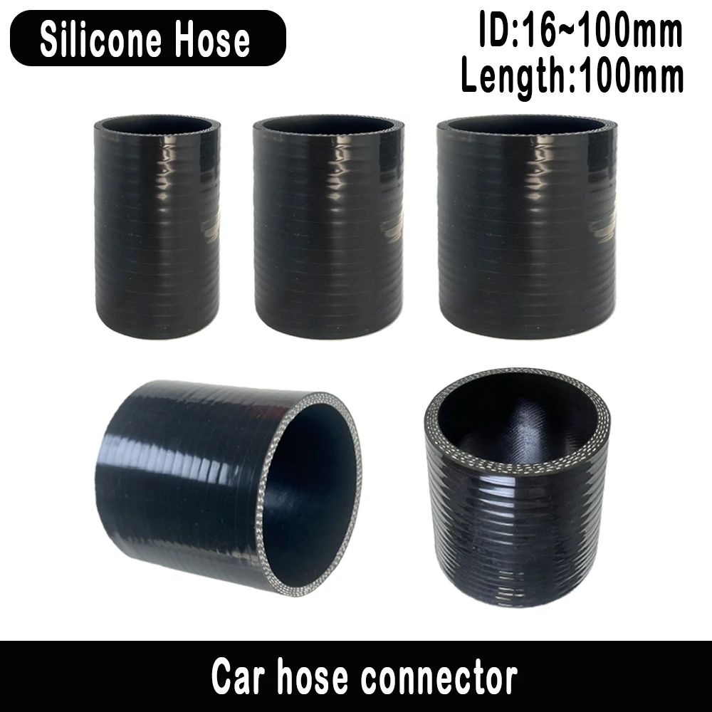 Black L100mm Universal Silicone Tubing Hose Straight Connector Car Intercooler Turbo Intake Pipe Coupler ID 45 48 50 60 63 80 mm
Black L100mm Universal Silicone Tubing Hose Straight Connector Car Intercooler Turbo Intake Pipe Coupler ID 45 48 50 60 63 80 mm