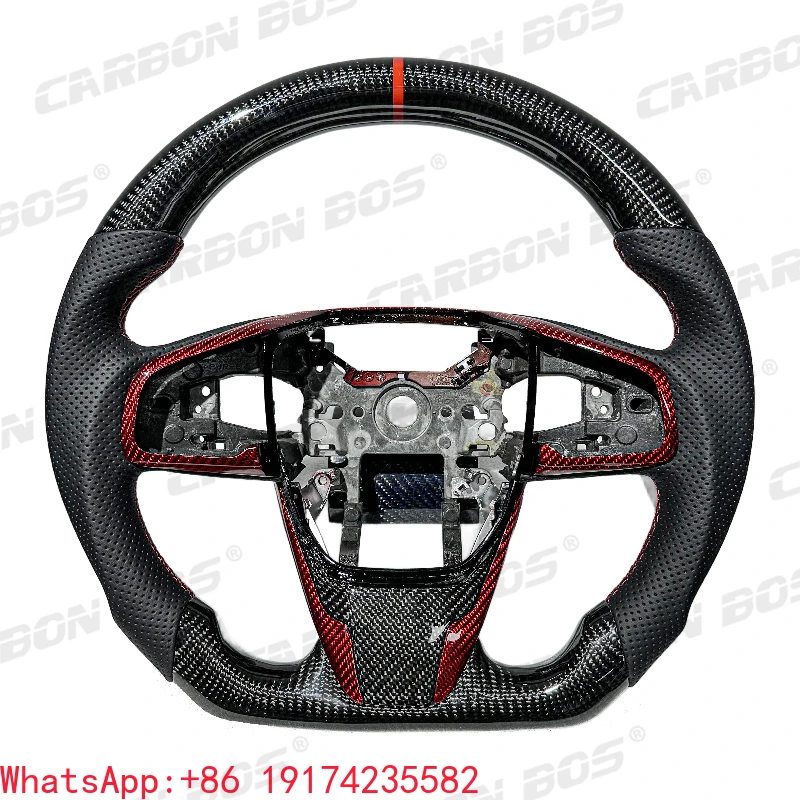 ForFactory Direct Sales for Honda Civic Fit for XRV CRV URV Models Can Be Customized Carbon Fiber(With Leather) Car Steering Whe
ForFactory Direct Sales for Honda Civic Fit for XRV CRV URV Models Can Be Customized Carbon Fiber(With Leather) Car Steering Whe