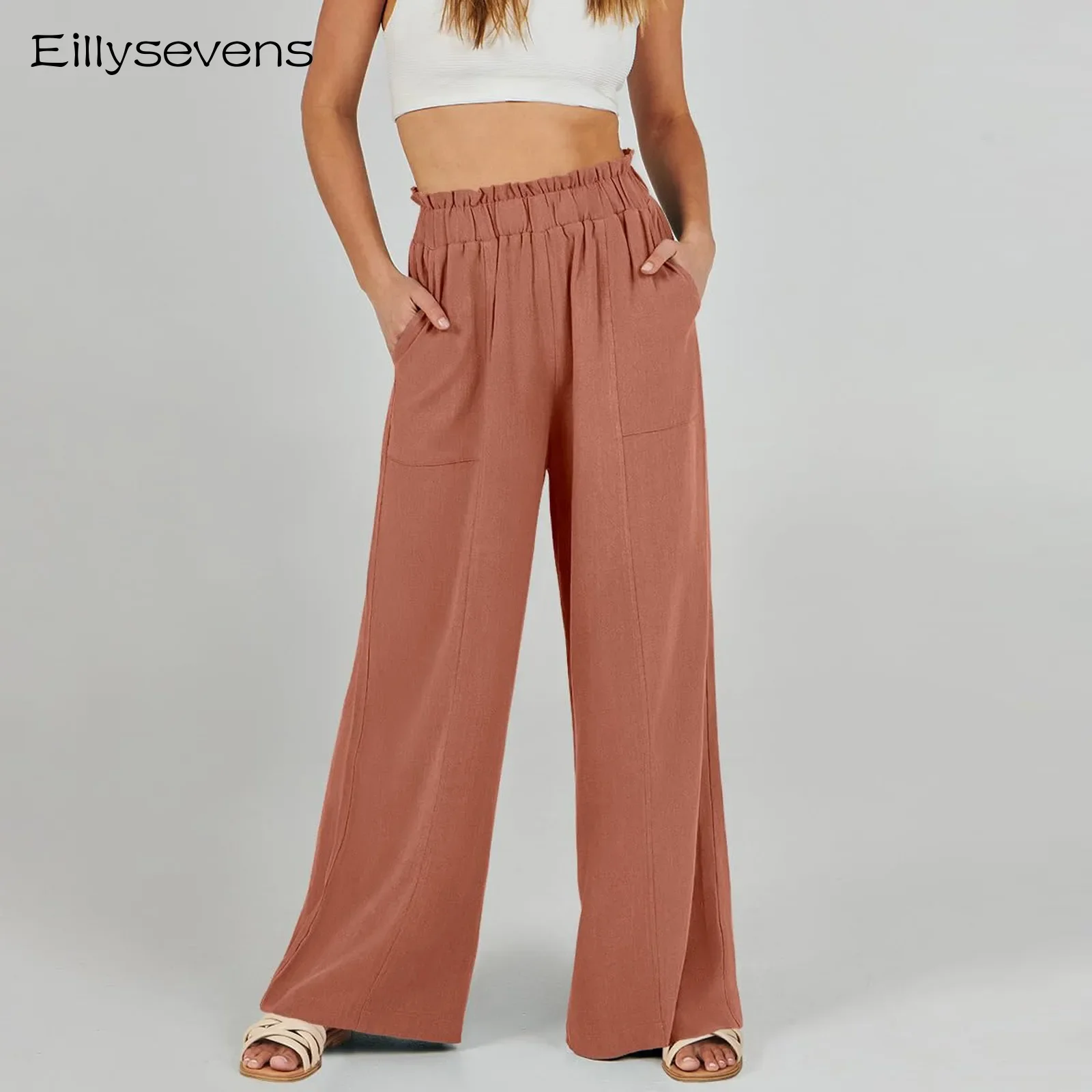 Summer Wide Leg Pants For Women Pants Full Length Casual Pants Female Solid Loose High Waist Straight Trousers 2024 New
Summer Wide Leg Pants For Women Pants Full Length Casual Pants Female Solid Loose High Waist Straight Trousers 2024 New