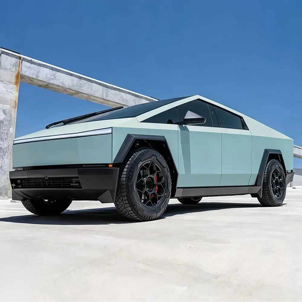 For Tesla Cybertruck 2024-2026 DIY Light Blue White Precut Body Color Change Paint Protection Wrap Film PVC Exterior Accessories
For Tesla Cybertruck 2024-2026 DIY Light Blue White Precut Body Color Change Paint Protection Wrap Film PVC Exterior Accessories