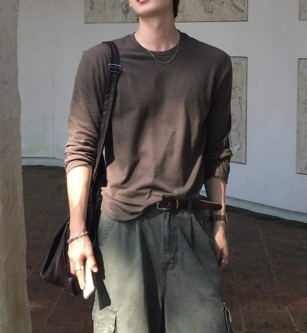 Solid Color Round Neck Long-sleeved T-shirt Men's 2026 Spring Cotton Basic Bottoming Shirt Versatile Top
Solid Color Round Neck Long-sleeved T-shirt Men's 2026 Spring Cotton Basic Bottoming Shirt Versatile Top