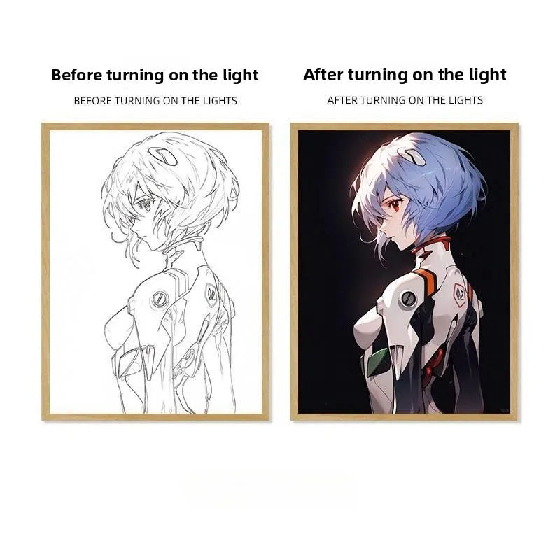 Ночник EVA Аянами Рей: милый аниме-постер, создающий атмосферу, креативный двухмерный светильник, декоративный элемент, подарок
Ночник EVA Аянами Рей: милый аниме-постер, создающий атмосферу, креативный двухмерный светильник, декоративный элемент, подарок