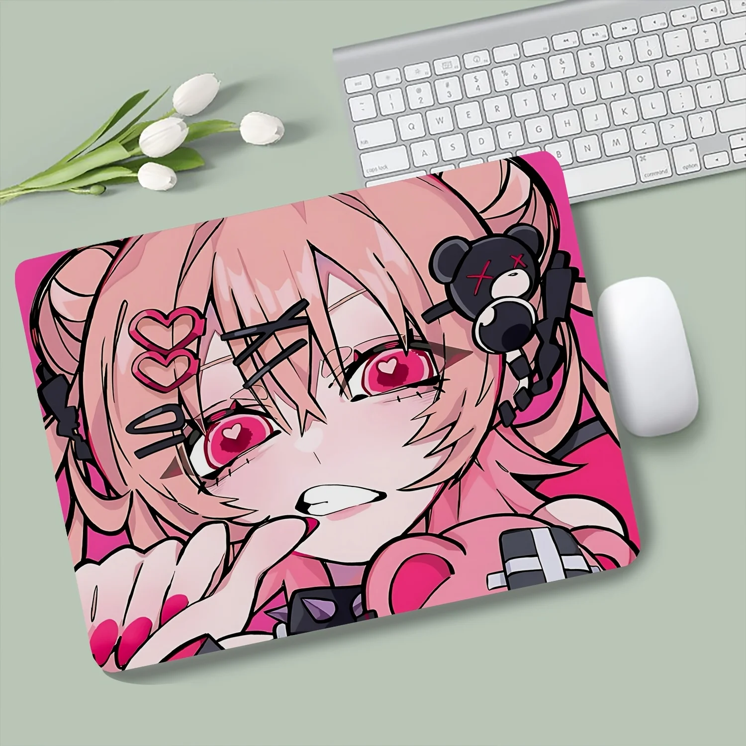 Gaming Mouse Pad, Small Desk Mat, Anti-slip, Stitched Edges, Pink Hair Anime Girl Print, Keyboard Pad for Gaming & Home Use
Gaming Mouse Pad, Small Desk Mat, Anti-slip, Stitched Edges, Pink Hair Anime Girl Print, Keyboard Pad for Gaming & Home Use