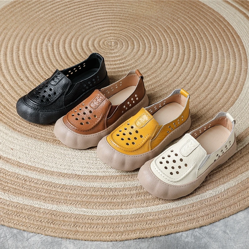 Women's Mesh Shoes 2026 New Retro Loafers Women Antislip Breathable Perforated Genuine Leather Summer Casual Female Shoes
Women's Mesh Shoes 2026 New Retro Loafers Women Antislip Breathable Perforated Genuine Leather Summer Casual Female Shoes