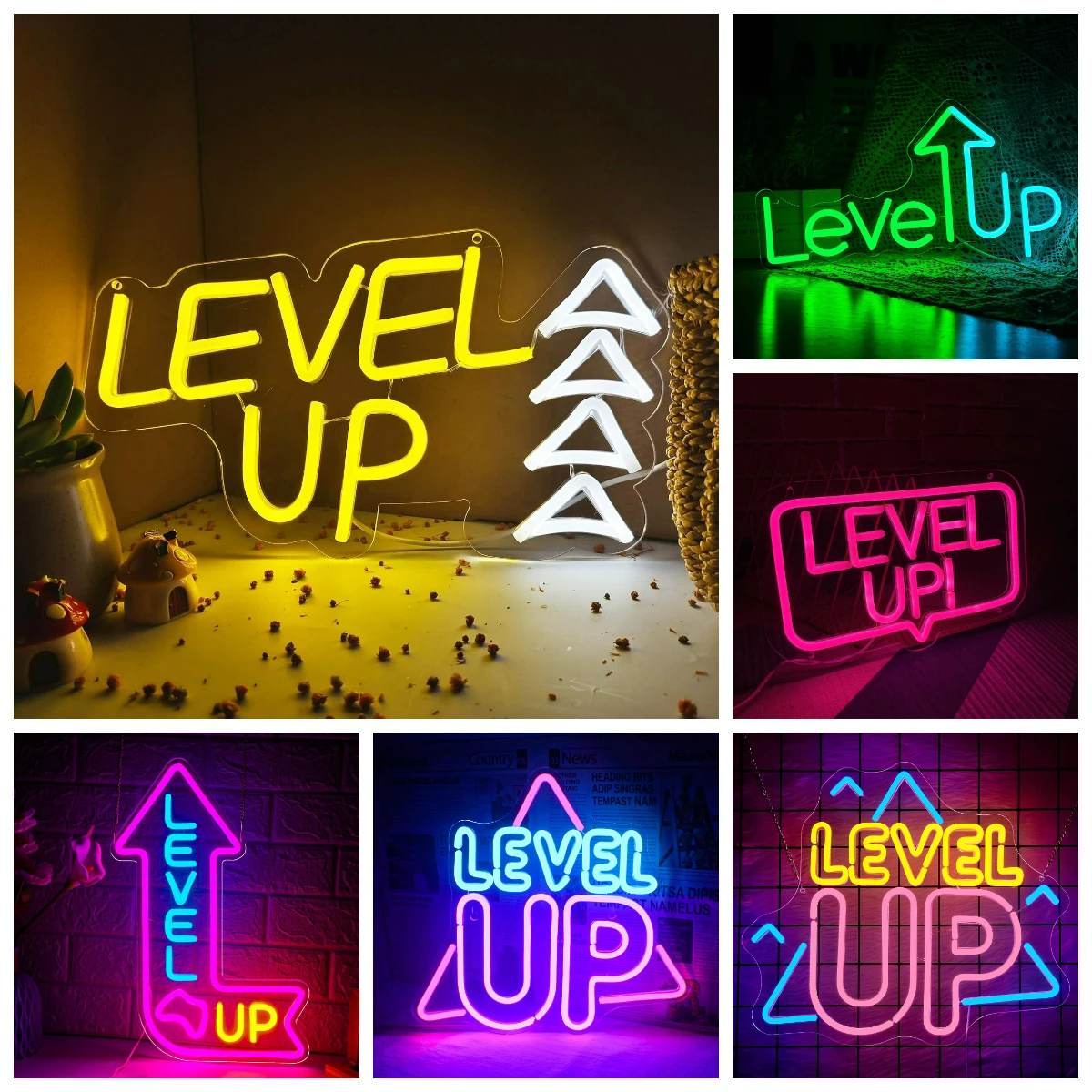 Level Up Arrow Neon Sign USB Dimmable LED Lights For Man Cave Bedroom Game Room Bar Home Party Wall Decoration Holiday Gifts
Level Up Arrow Neon Sign USB Dimmable LED Lights For Man Cave Bedroom Game Room Bar Home Party Wall Decoration Holiday Gifts