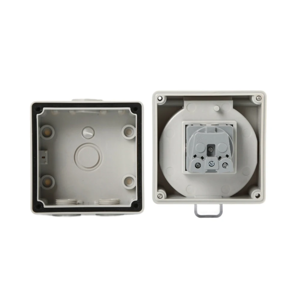1PC IP66 Outdoor Waterproof Socket Exterior Mounted HTL66-SR AC 250V 13A For-CE EU-style Rainproof Switch Socket Charging Outlet
1PC IP66 Outdoor Waterproof Socket Exterior Mounted HTL66-SR AC 250V 13A For-CE EU-style Rainproof Switch Socket Charging Outlet