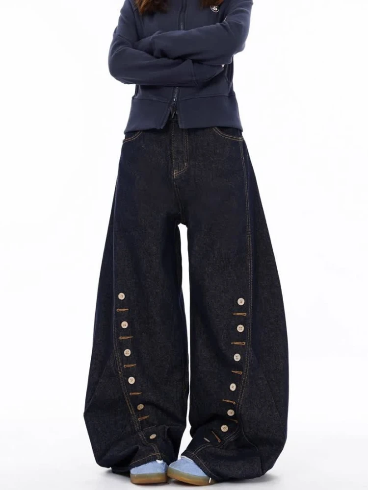 HOUZHOU Vintage Baggy Jeans Women Y2k Grunge High Street Washed Pants Hip Hop American Retro Oversized Denim Trousers Aesthetics
HOUZHOU Vintage Baggy Jeans Women Y2k Grunge High Street Washed Pants Hip Hop American Retro Oversized Denim Trousers Aesthetics