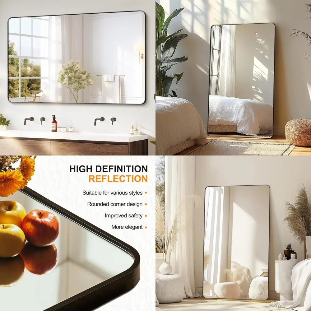 High-Definition 50x30 Inch Bathroom Vanity Mirror for Over Sink, Wall-Mounted with Horizontal/Vertical Hanging Options
High-Definition 50x30 Inch Bathroom Vanity Mirror for Over Sink, Wall-Mounted with Horizontal/Vertical Hanging Options