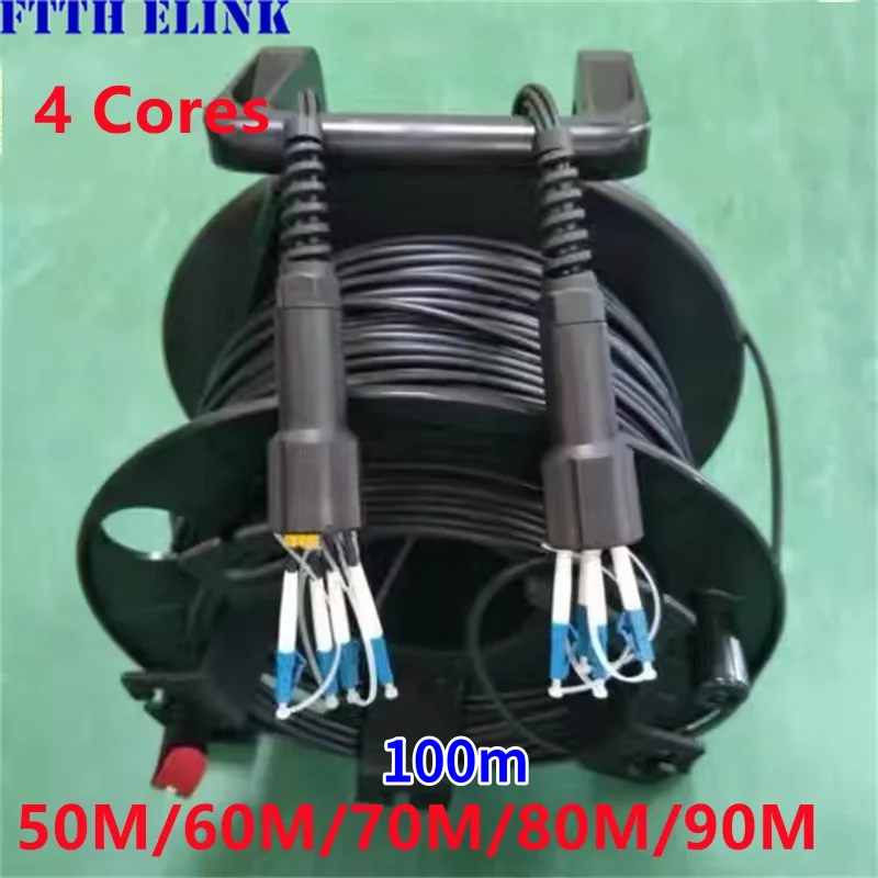 50m60m70m80m90m 4C TPU LC-LC Armored fiber optic Patch cord with PCD235 drum 4 cores SM LSZH waterproof singlemode outdoor FTTH
50m60m70m80m90m 4C TPU LC-LC Armored fiber optic Patch cord with PCD235 drum 4 cores SM LSZH waterproof singlemode outdoor FTTH