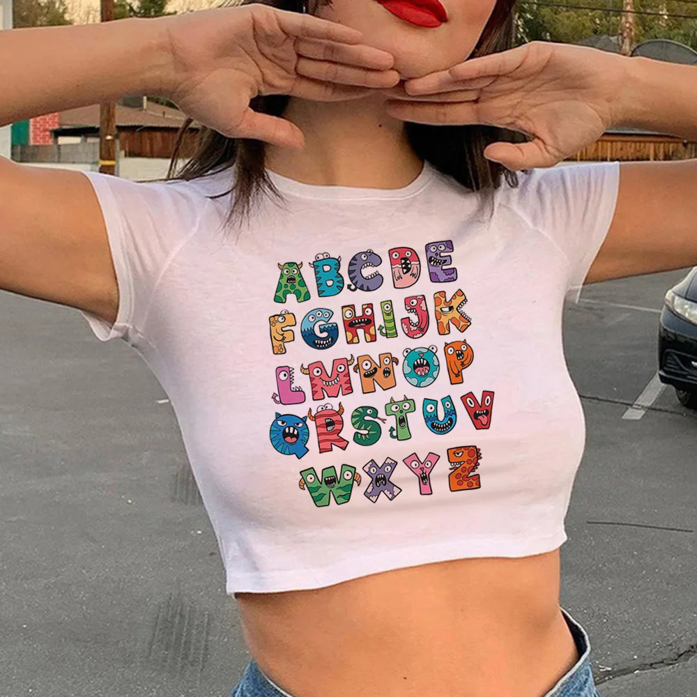 t Shirts Alphabet top women summer comic harajuku Tee female graphic comic funny clothes
t Shirts Alphabet top women summer comic harajuku Tee female graphic comic funny clothes