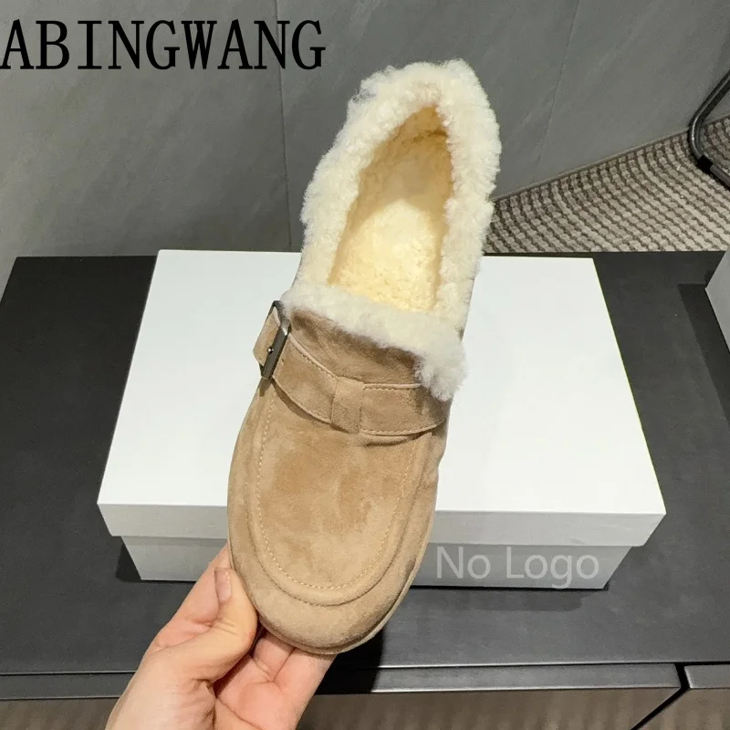 2025 Autumn Winter New Suede Inside Fur Flats Loafers for Women Slip On Casual Ladies Office Shoes Lazy Shoes Women Casual Shoes
2025 Autumn Winter New Suede Inside Fur Flats Loafers for Women Slip On Casual Ladies Office Shoes Lazy Shoes Women Casual Shoes