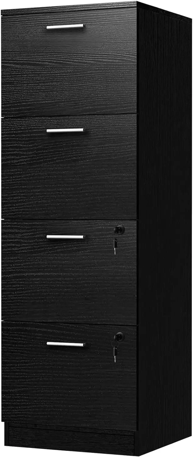 4-Drawer File Cabinet with Lock, 15.86" Deep Vertical Filing Cabinet, Storage File Drawers for Letter A4-Sized Files
4-Drawer File Cabinet with Lock, 15.86" Deep Vertical Filing Cabinet, Storage File Drawers for Letter A4-Sized Files