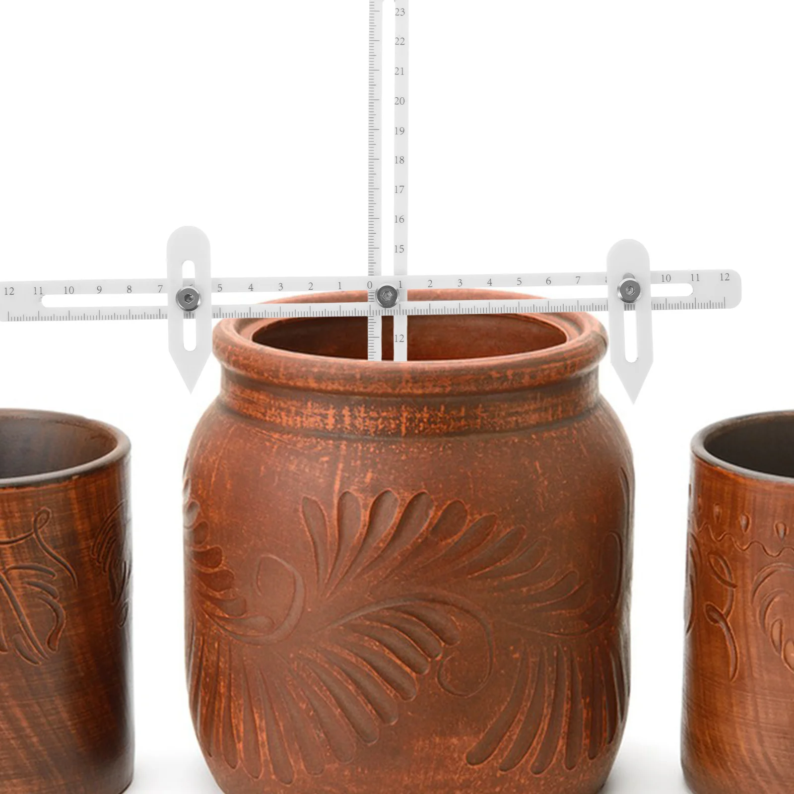 1Set Pottery Measuring Tool Plastic Throwing Gauge for Clay Thickness Depth Diameter Height Measuring Ruler Ceramic Crafting
1Set Pottery Measuring Tool Plastic Throwing Gauge for Clay Thickness Depth Diameter Height Measuring Ruler Ceramic Crafting