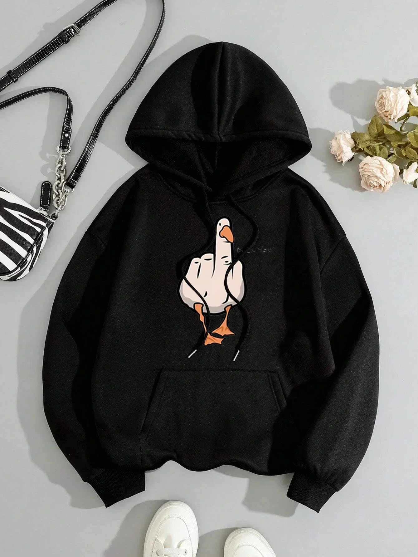 2024 Funny Duck You Print Hoodie Women's Harajuku Hip Hop Hoodie Sportswear Fashion Casual Cute Women's Loose Hoodie
2024 Funny Duck You Print Hoodie Women's Harajuku Hip Hop Hoodie Sportswear Fashion Casual Cute Women's Loose Hoodie