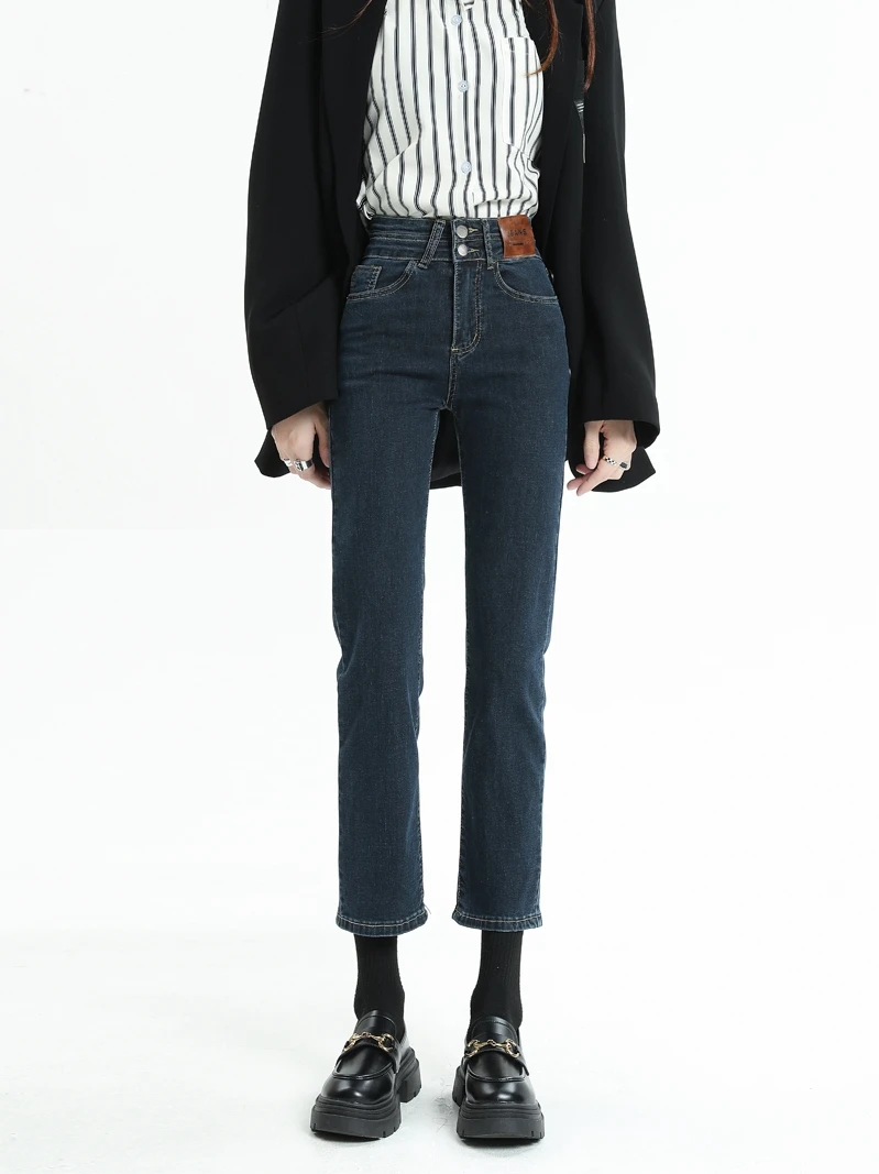 High Waist Straight Leg Denim Jeans Women's Spring New plus Size Slimming Small Nine Point e Tube Pants Cleanfit Sle
High Waist Straight Leg Denim Jeans Women's Spring New plus Size Slimming Small Nine Point e Tube Pants Cleanfit Sle