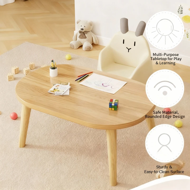 Children Table Kids Study Desk Oval Solid Wood Legs Easy Assembly Small Writing Reading Play Toy Home Side Table Child Desk
Children Table Kids Study Desk Oval Solid Wood Legs Easy Assembly Small Writing Reading Play Toy Home Side Table Child Desk