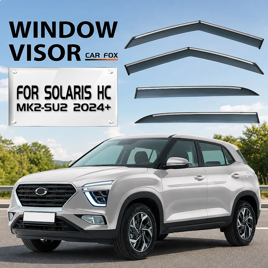 For Solaris HC 2024+ Car Window Visor Awning Rain Guard Windshield Side Sun Shade Auto Accessories Styling
For Solaris HC 2024+ Car Window Visor Awning Rain Guard Windshield Side Sun Shade Auto Accessories Styling