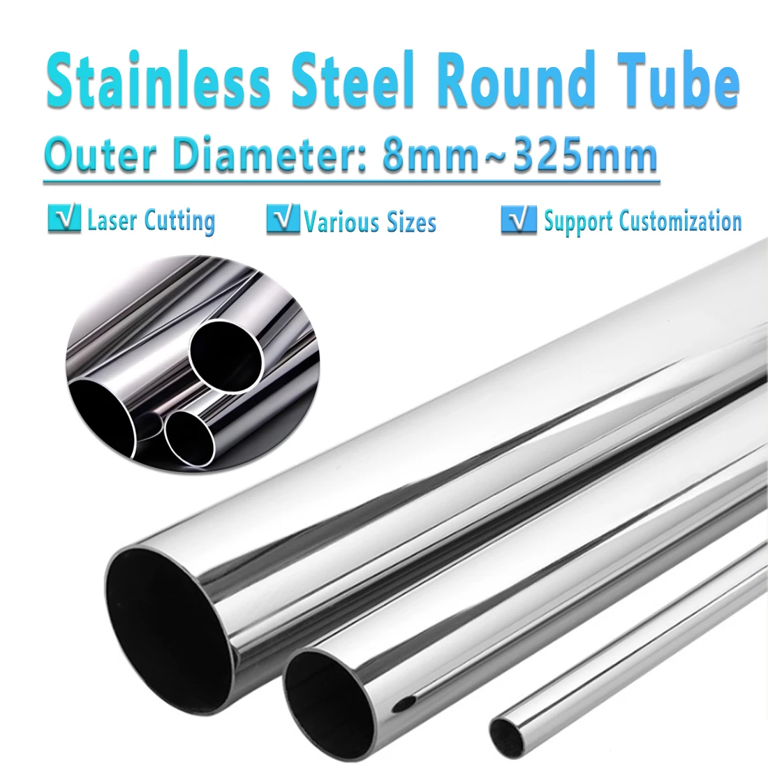 304 Stainless Steel Precision Round Tubeseamless straight tube OD8-50mmx200mm/300mm for CNC/Automotive wait
304 Stainless Steel Precision Round Tubeseamless straight tube OD8-50mmx200mm/300mm for CNC/Automotive wait