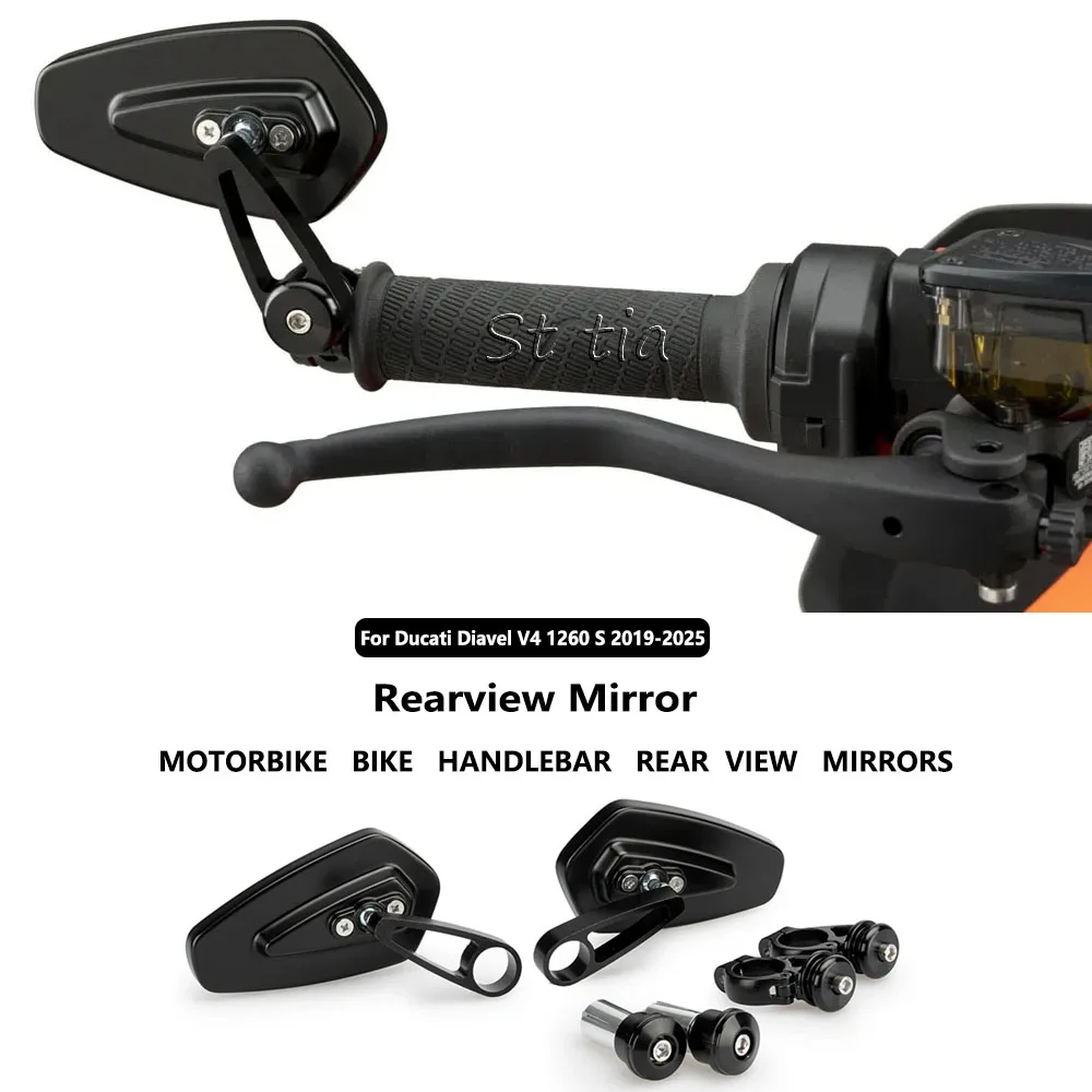 For Ducati Diavel V4 Diavel 1260 Diavel 1260 S 2019-2025 Motorcycle Mirror Handlebar Handle Bar Ends Side Mirrors
For Ducati Diavel V4 Diavel 1260 Diavel 1260 S 2019-2025 Motorcycle Mirror Handlebar Handle Bar Ends Side Mirrors