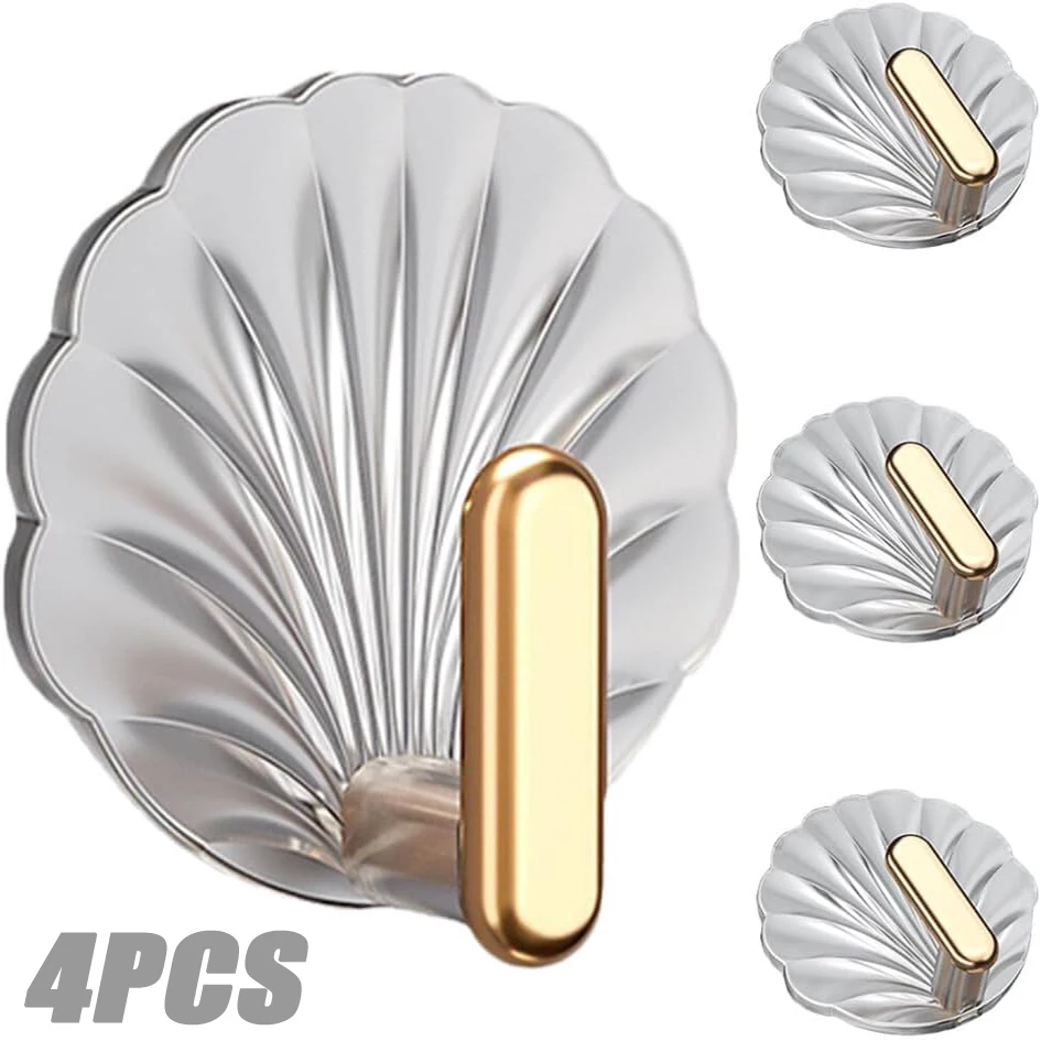 4PCS Transparent Towel Hooks Shell Style Wall Hook for Kitchen Bathroom Self-Adhesive Key Holder Household Decor Storage Hook
4PCS Transparent Towel Hooks Shell Style Wall Hook for Kitchen Bathroom Self-Adhesive Key Holder Household Decor Storage Hook