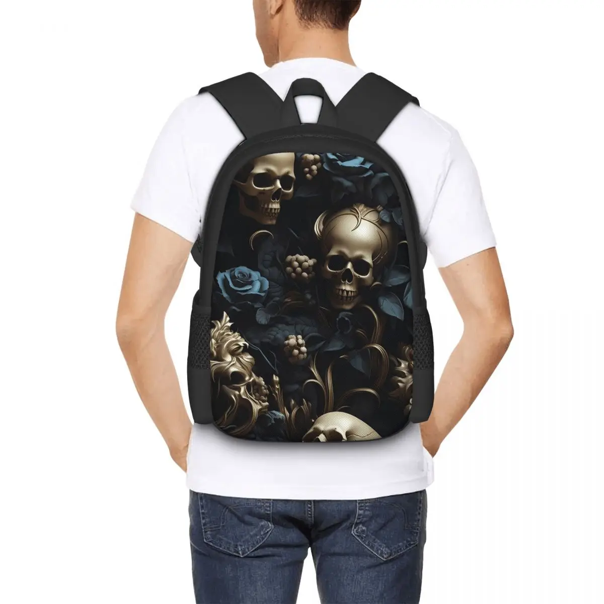 Horror Gothic Skeleton Death Skull Student Backpack School Bag Hiking Travel Daypack for Fashion Bookbag Shoulder Bags
Horror Gothic Skeleton Death Skull Student Backpack School Bag Hiking Travel Daypack for Fashion Bookbag Shoulder Bags