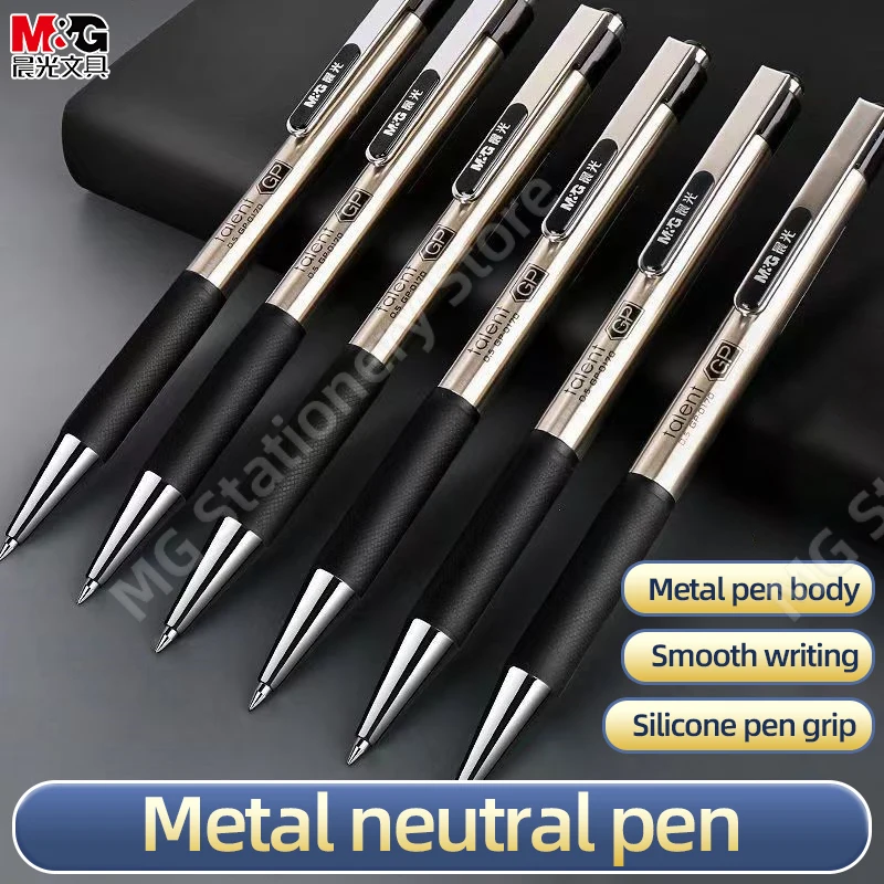 M&G Metal Sign gel Pen BallPen 0.5MM Smooth Switzerland Replacable Refill Black Ink Office School Writing Stationery Supplies
M&G Metal Sign gel Pen BallPen 0.5MM Smooth Switzerland Replacable Refill Black Ink Office School Writing Stationery Supplies