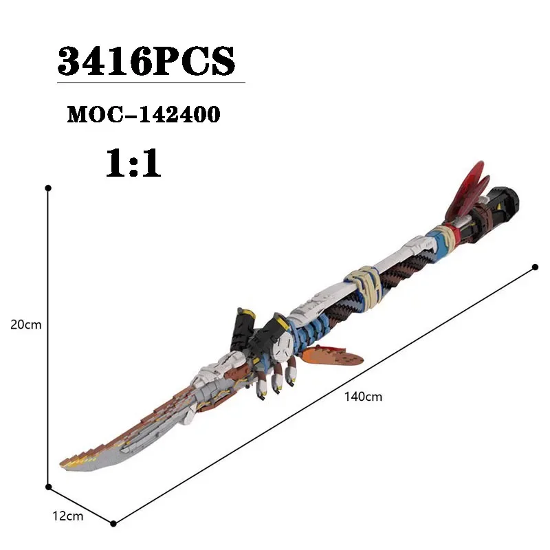 Building Block MOC-142400 Champion Spear 1:1 Proportion Assembly Model 3416PCS Boys Puzzle Education Birthday Christmas Toy Gift
Building Block MOC-142400 Champion Spear 1:1 Proportion Assembly Model 3416PCS Boys Puzzle Education Birthday Christmas Toy Gift