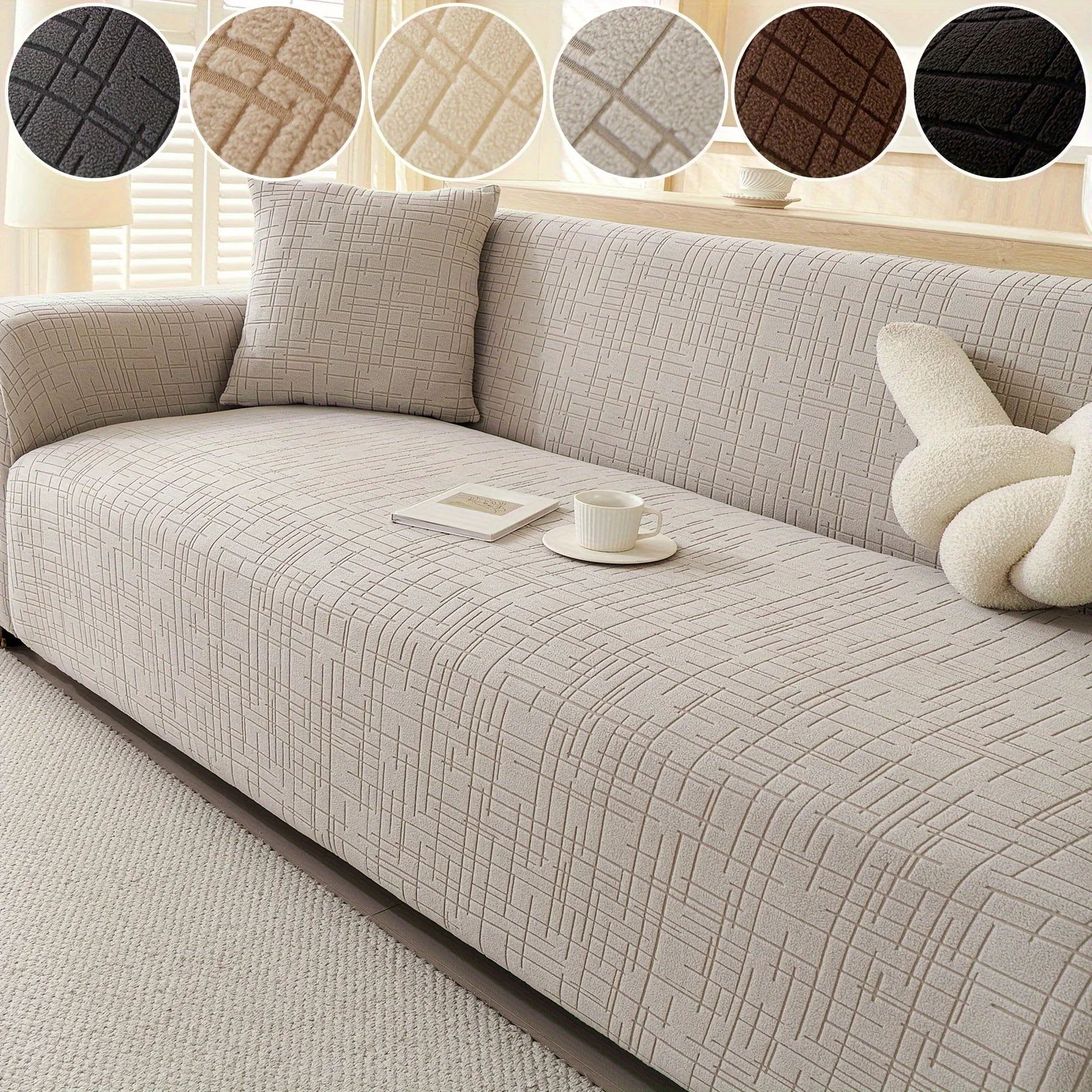 1pc Stretchable Polar Fleece Sofa Cover-Pet-Friendly Couch Protector for All Seasons Perfect Living Room,Bedroom,Office Decor
1pc Stretchable Polar Fleece Sofa Cover-Pet-Friendly Couch Protector for All Seasons Perfect Living Room,Bedroom,Office Decor
